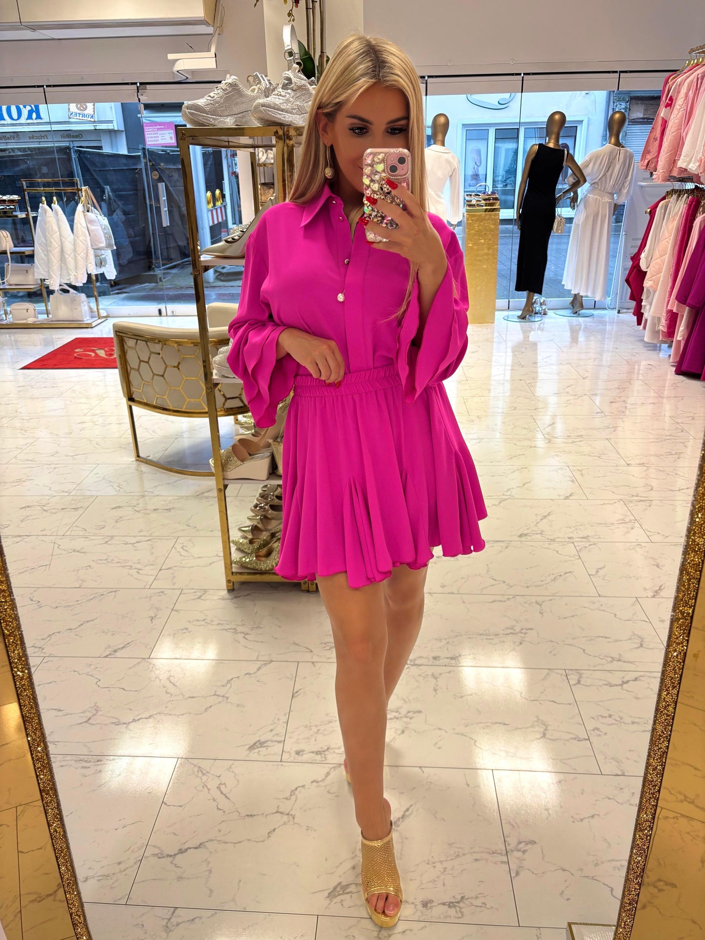 Pinke Bluse